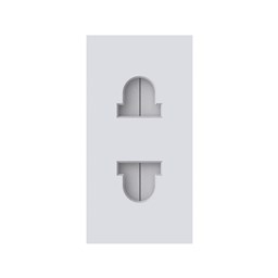 HẠT Ổ CẮM SUNHOUSE SIZE S 2 CHẤU 16A SHE - SCU CÓ MÀN CHE